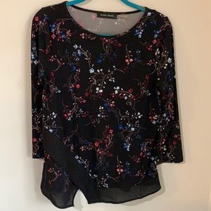 3/4 length sleeve winter Christmas berry blouse